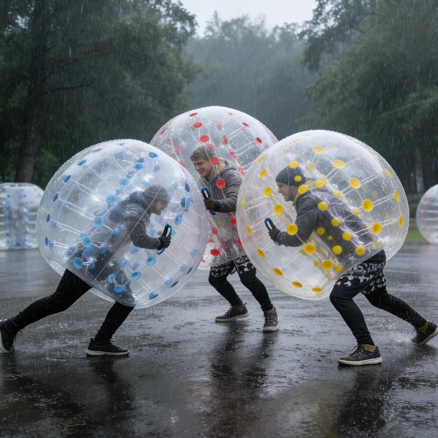 Inflatable Bumper ONE Ball for Adult Kids Bubble Soccer Balls Blow Up Toy Playground Balls Human Hamster Knocker Ball Outdoor Zorb Balls