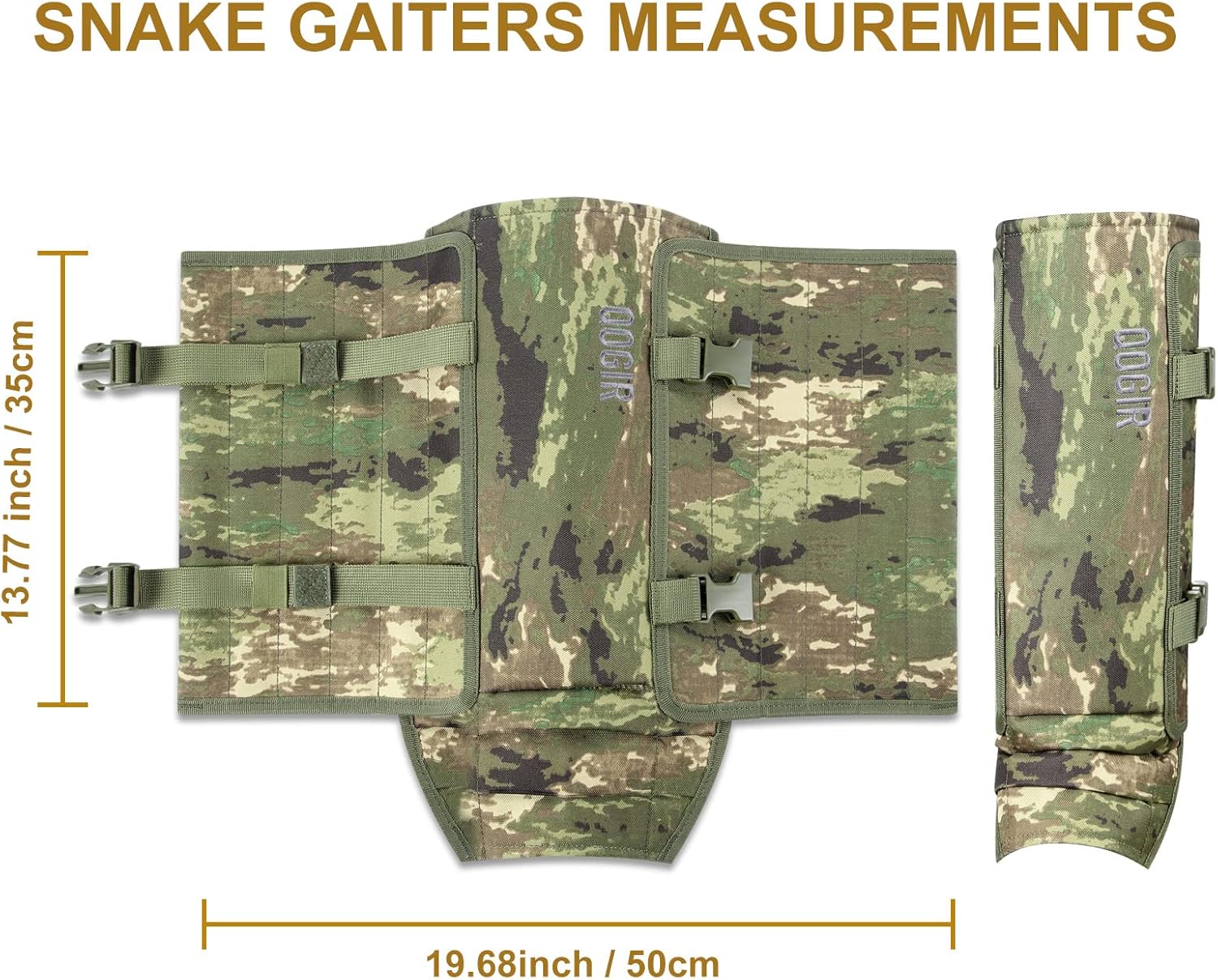 Snake Gaiters/Prevent Cuts for Hunting/Working : Durable Snake Guards, Snake Gaiter Leggings for Men & Women, Snake Bite Protection for Lower Legs, Snake Proof Gaiters with Adjustable Size