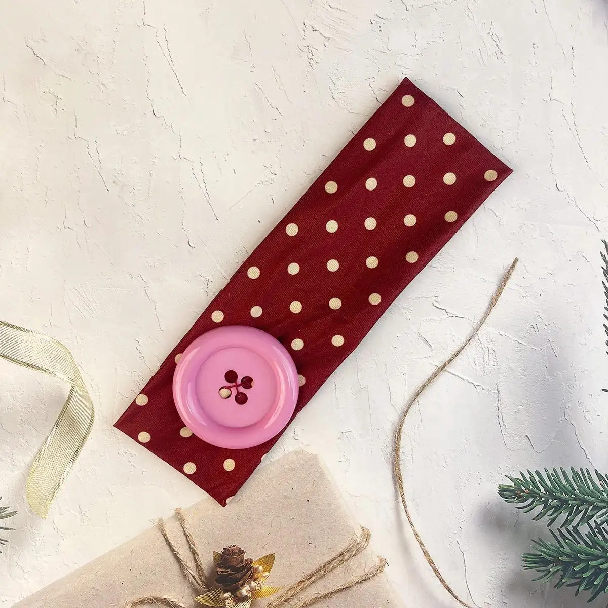 Colorful Large Button Wave Dot Wide Elastic Headband for Women, Korean Ins Y2K Retro Blogger Same Style Trendy Cool Daily Hair Accessories