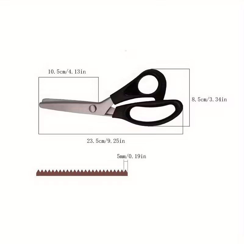 1pc stainless scissors suitable for fabric manual tailors serrated edge scissors with comfortable grip suitable for hand use art scissors paper cutting Product details 3