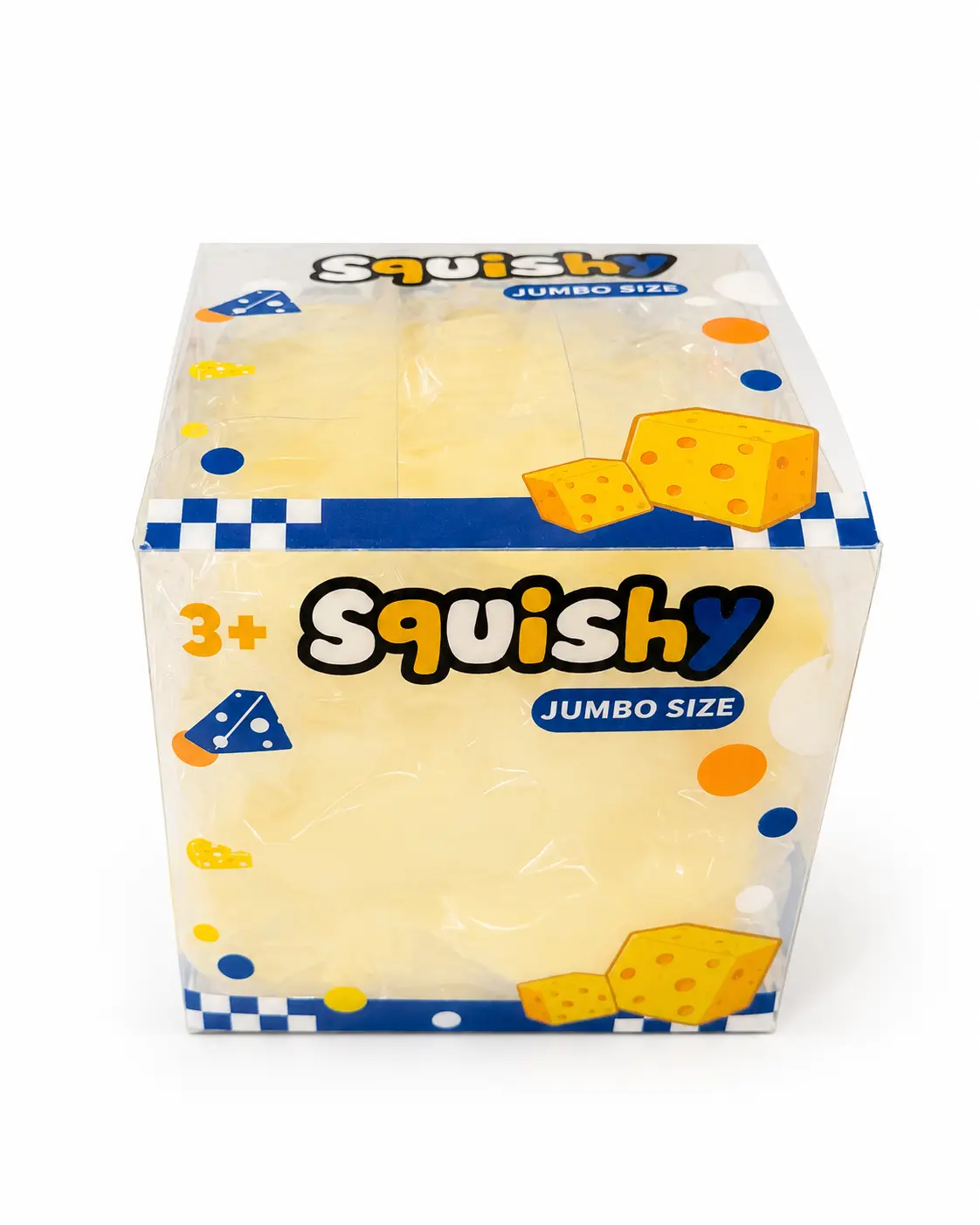 Squishy Cheese Squishy Petroleum jelly Cheese Block Squishy Stressrelief Stress ball Filled with Petroleum jelly Cheese Squishy Desktop Ornament for Adults, Portable Office Decompression Decor, Ideal Party Favor & Holiday Mini Gift