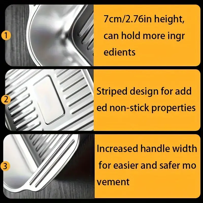 Stainless Steel Bakeware Sets - Large Cap Heavy-Duty Pans, High-Temp Res. Kitchen Trays for Home/Commercial BBQ, Family Gatherings (Fish Baking, Seafood Buffet, Food Storage Use)