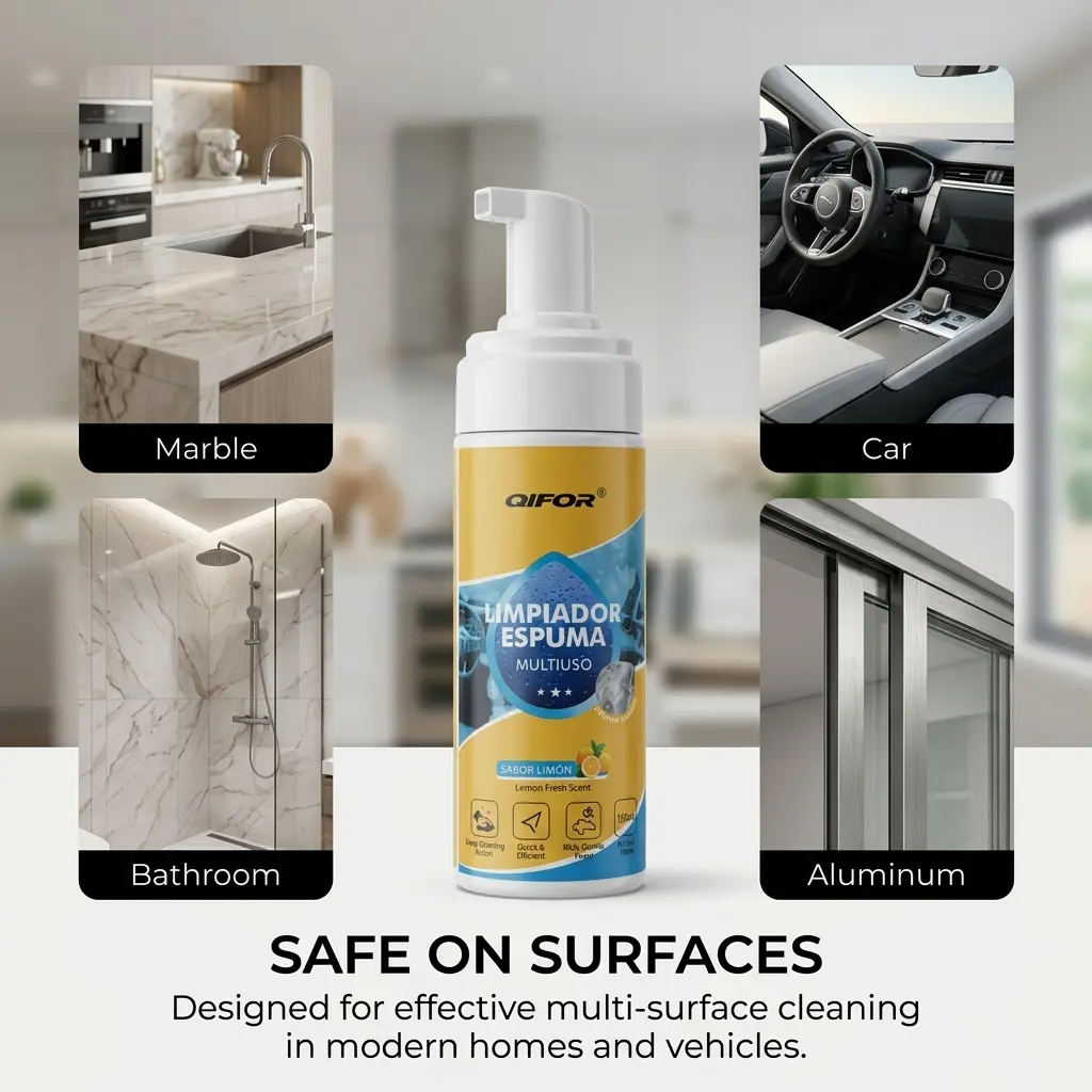 4-in-1 Multi-Enzyme Foam Spray Cleaner - Heavy Duty Deep Cleaning House & Car Detailing Products, Stain Removal for Car Interior & Sofa,outdoorfun Car Detailer
