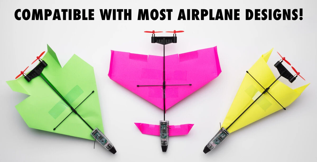 POWERUP 4.0 The Next-Generation Smartphone Controlled Paper Airplane Kit, RC Controlled. Easy to Fly with Autopilot & Gyro Stabilizer. for Hobbyists, Pilots, Tinkerers.