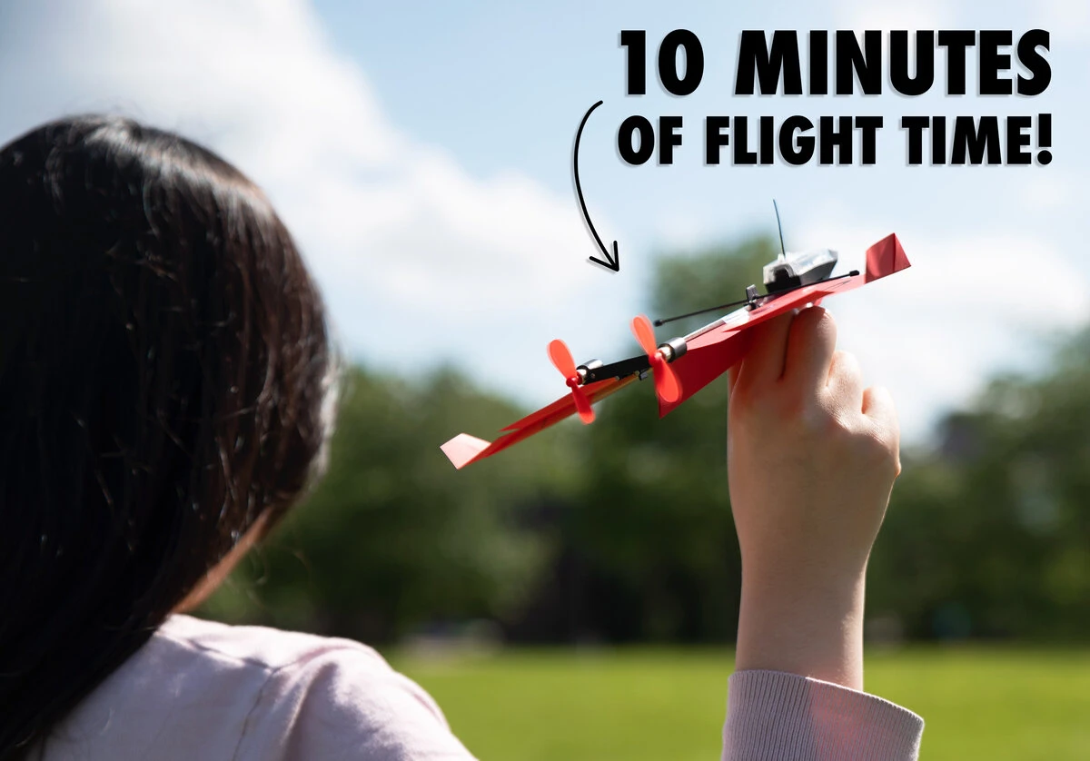 POWERUP 4.0 The Next-Generation Smartphone Controlled Paper Airplane Kit, RC Controlled. Easy to Fly with Autopilot & Gyro Stabilizer. for Hobbyists, Pilots, Tinkerers.