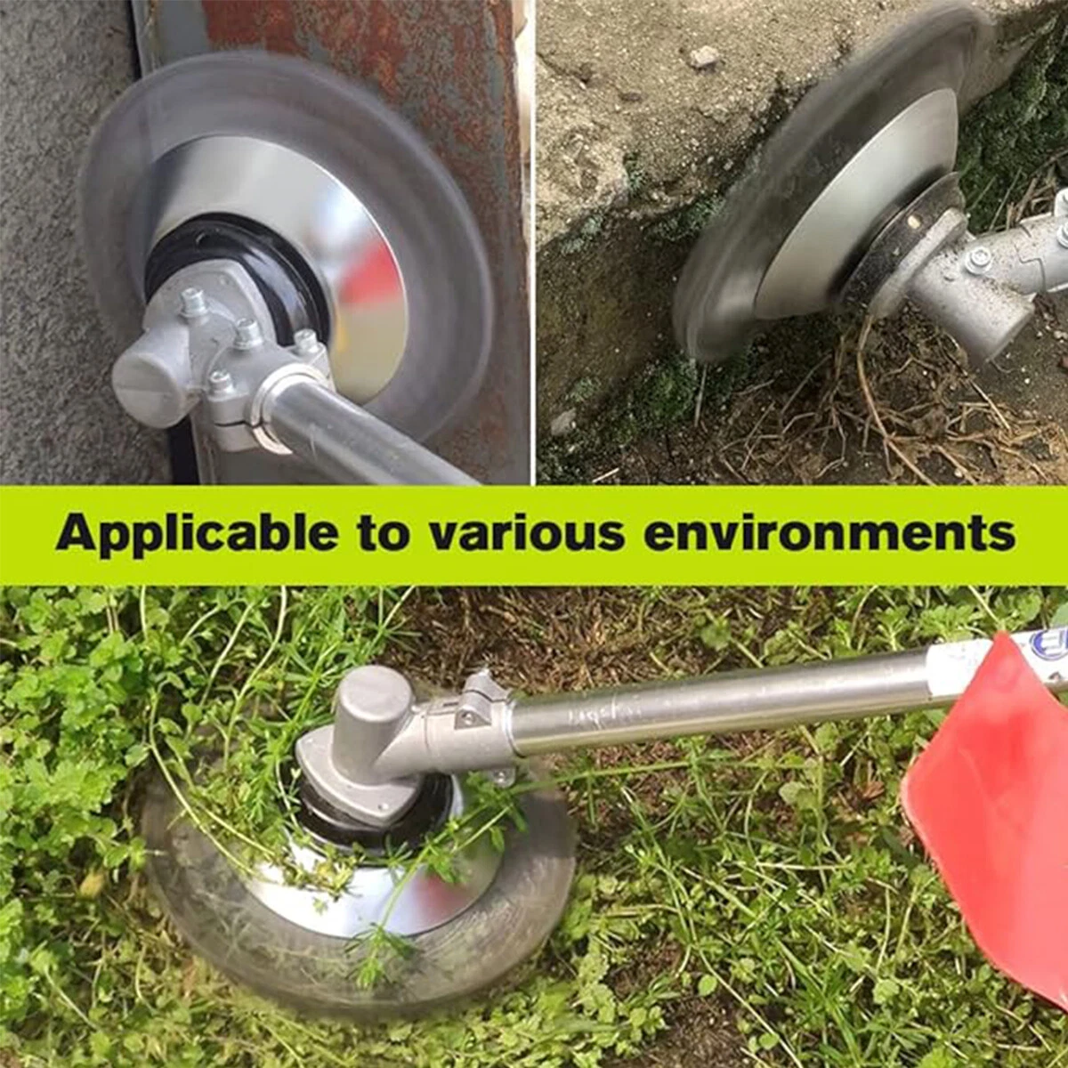 Weed Brush Steel Wire Trimmer Wheel Lawn Mower Head Tool Grass Cutter 6/8 inch