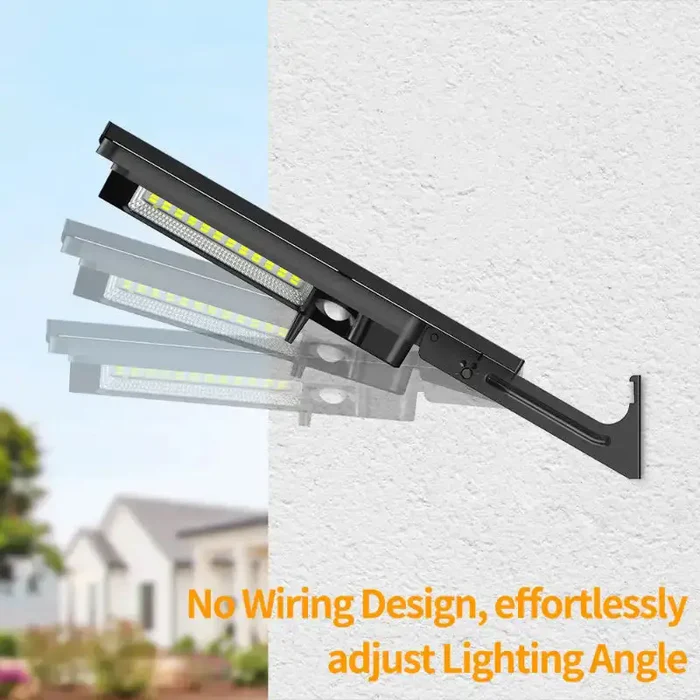 intelamp 1200/3000LM Solar Street Light with Linkable Dual Motion Sensors