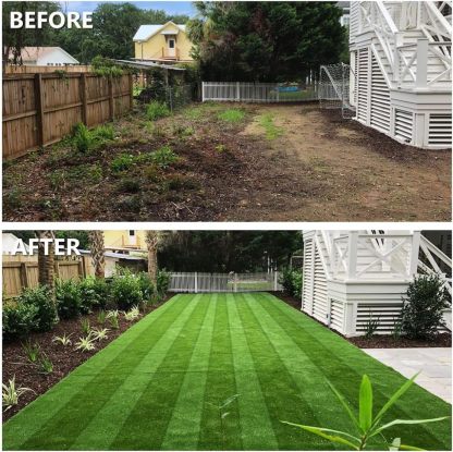 Prato Sintetico 25 x 1 m, Erba Artificiale di Alta Qualità, Aspetto Naturale, Resistente ai Raggi UV, Sistema Drenante, per Giardini, Terrazzi e Balconi