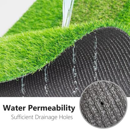 Prato Sintetico 25 x 1 m, Erba Artificiale di Alta Qualità, Aspetto Naturale, Resistente ai Raggi UV, Sistema Drenante, per Giardini, Terrazzi e Balconi