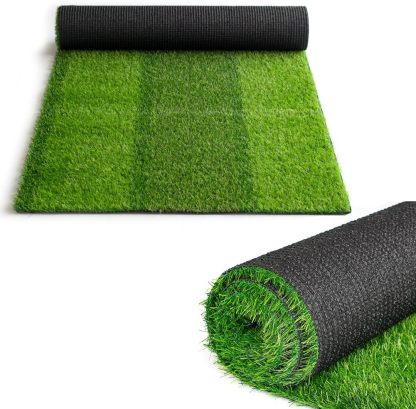 Prato Sintetico 25 x 1 m, Erba Artificiale di Alta Qualità, Aspetto Naturale, Resistente ai Raggi UV, Sistema Drenante, per Giardini, Terrazzi e Balconi