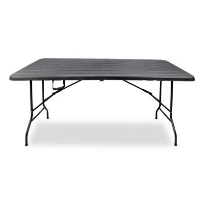Tavolo Pic Nic Pieghevole 180×70×74 cm in Acciaio, Resistente ai Raggi UV, Grigio