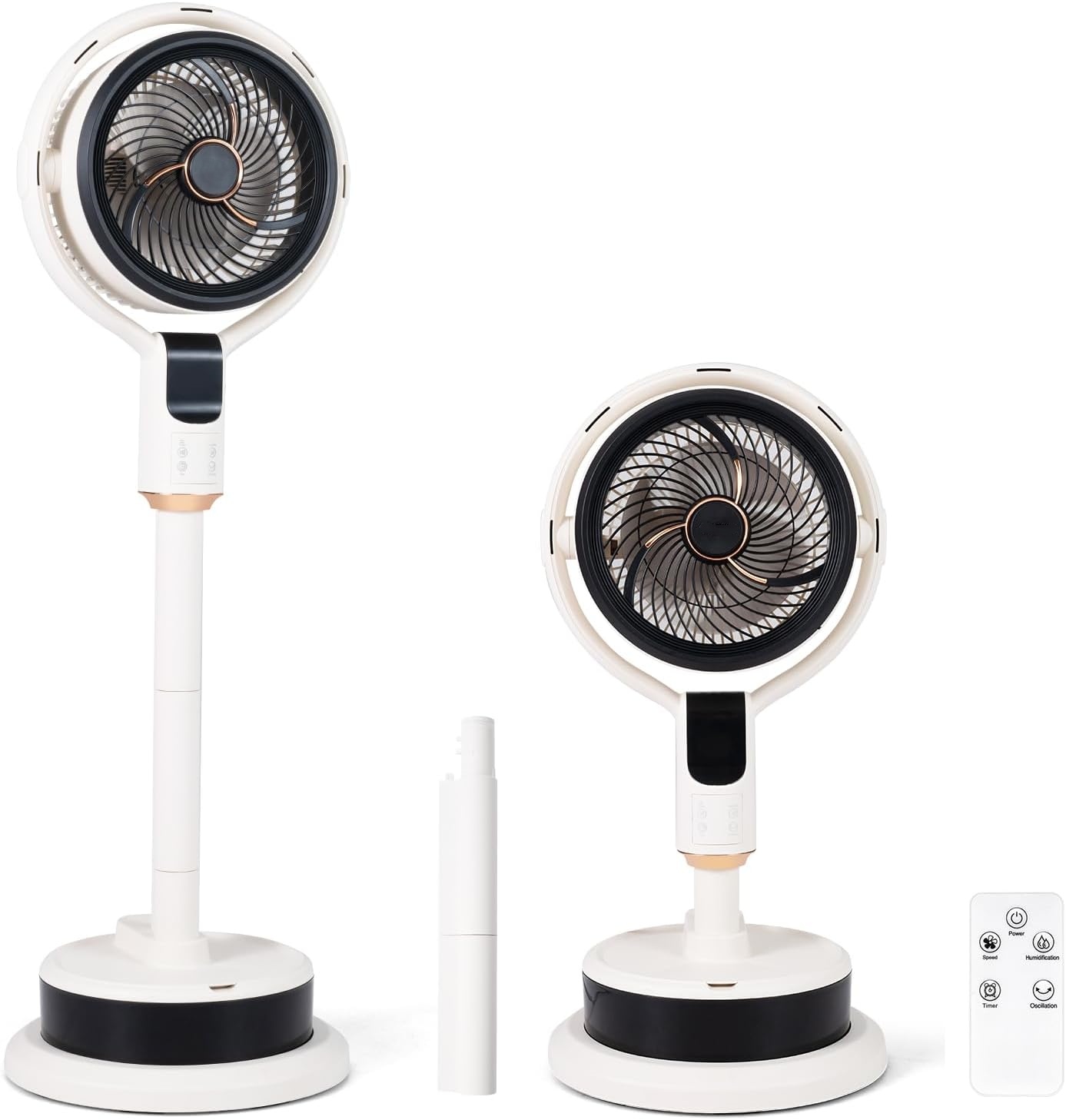 Ventilador de Pie con Nebulizador | Oscilación 90°, 8 Velocidades, Mando a Distancia y Temporizador