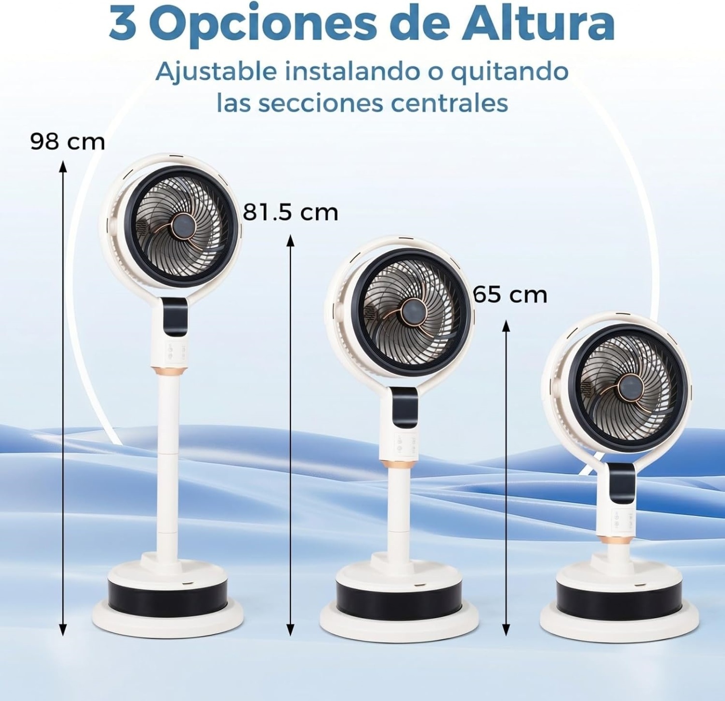 Ventilador de Pie con Nebulizador | Oscilación 90°, 8 Velocidades, Mando a Distancia y Temporizador