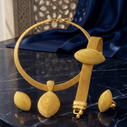 Gold-Tone Bold Luxe Jewelry Set, 4 Pcs
