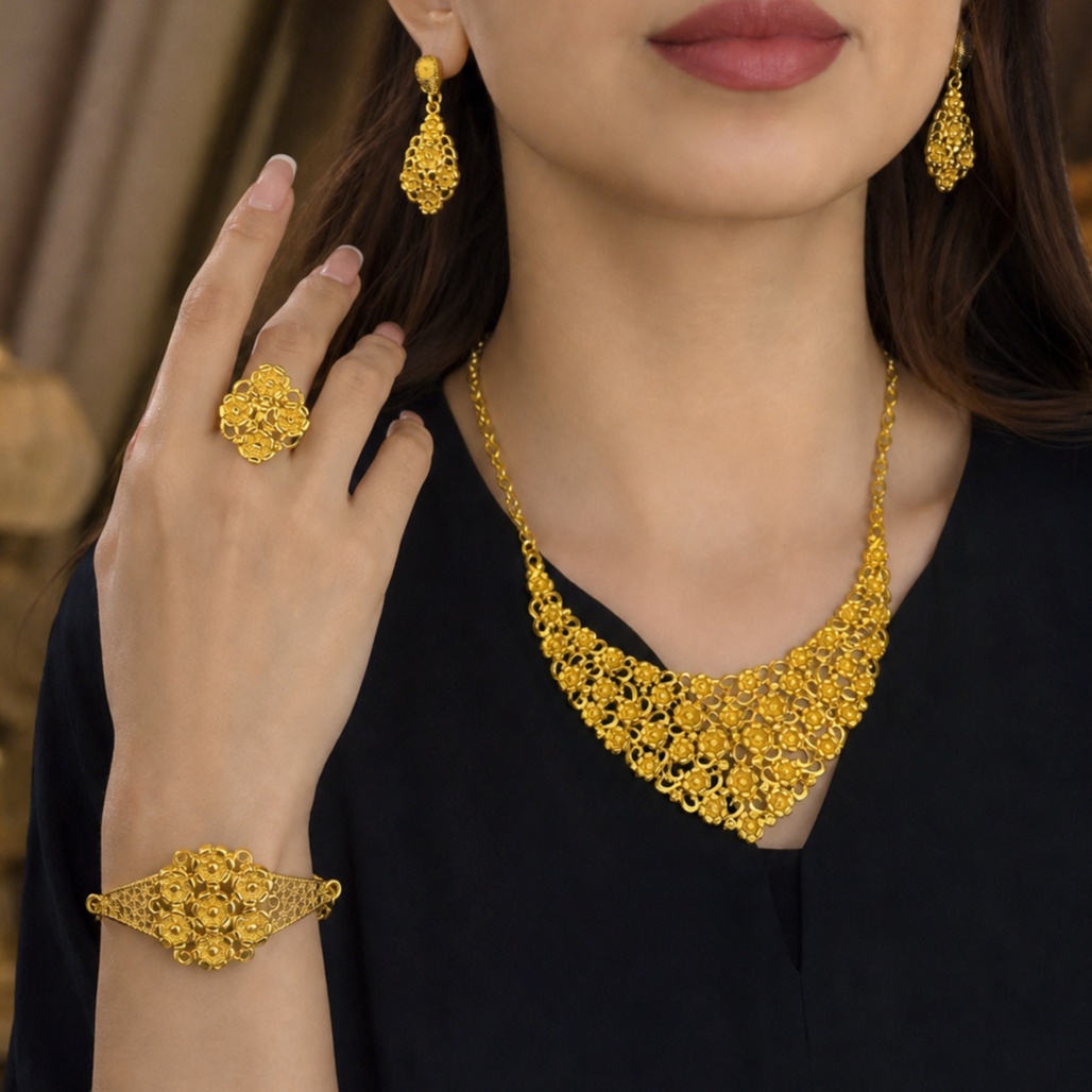 Gold-Tone Everyday Elegance Jewelry Set, 4 Pcs