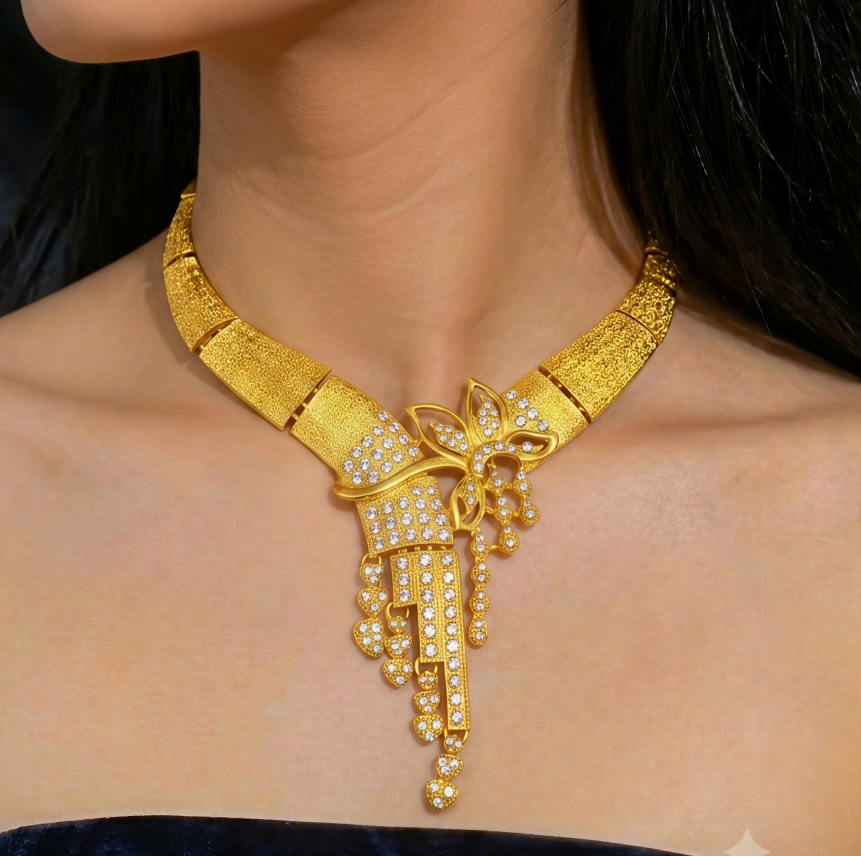Gold-Tone Classic Arabian Jewelry Set, 4 Pcs