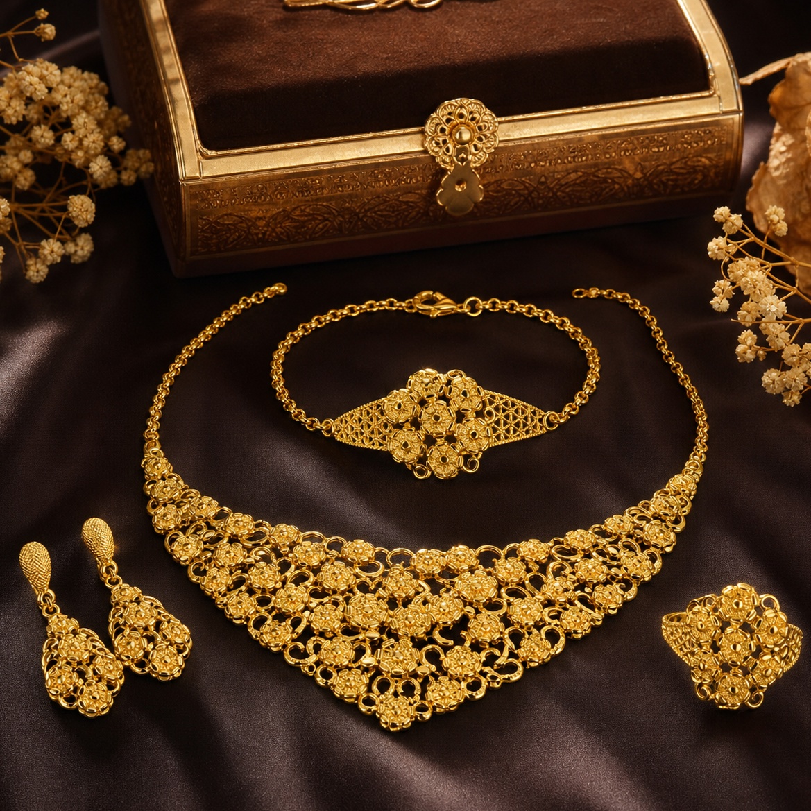 Gold-Tone Everyday Elegance Jewelry Set, 4 Pcs