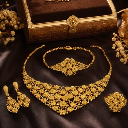 Gold-Tone Everyday Elegance Jewelry Set, 4 Pcs