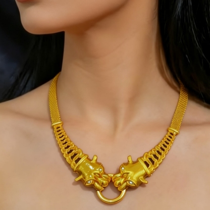 Gold-Tone Animal Link Jewelry Set, 4 Pcs