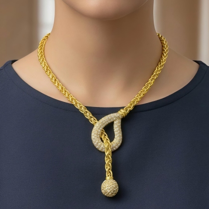 Gold-Tone Teardrop & Sphere Jewelry Set, 4 Pcs