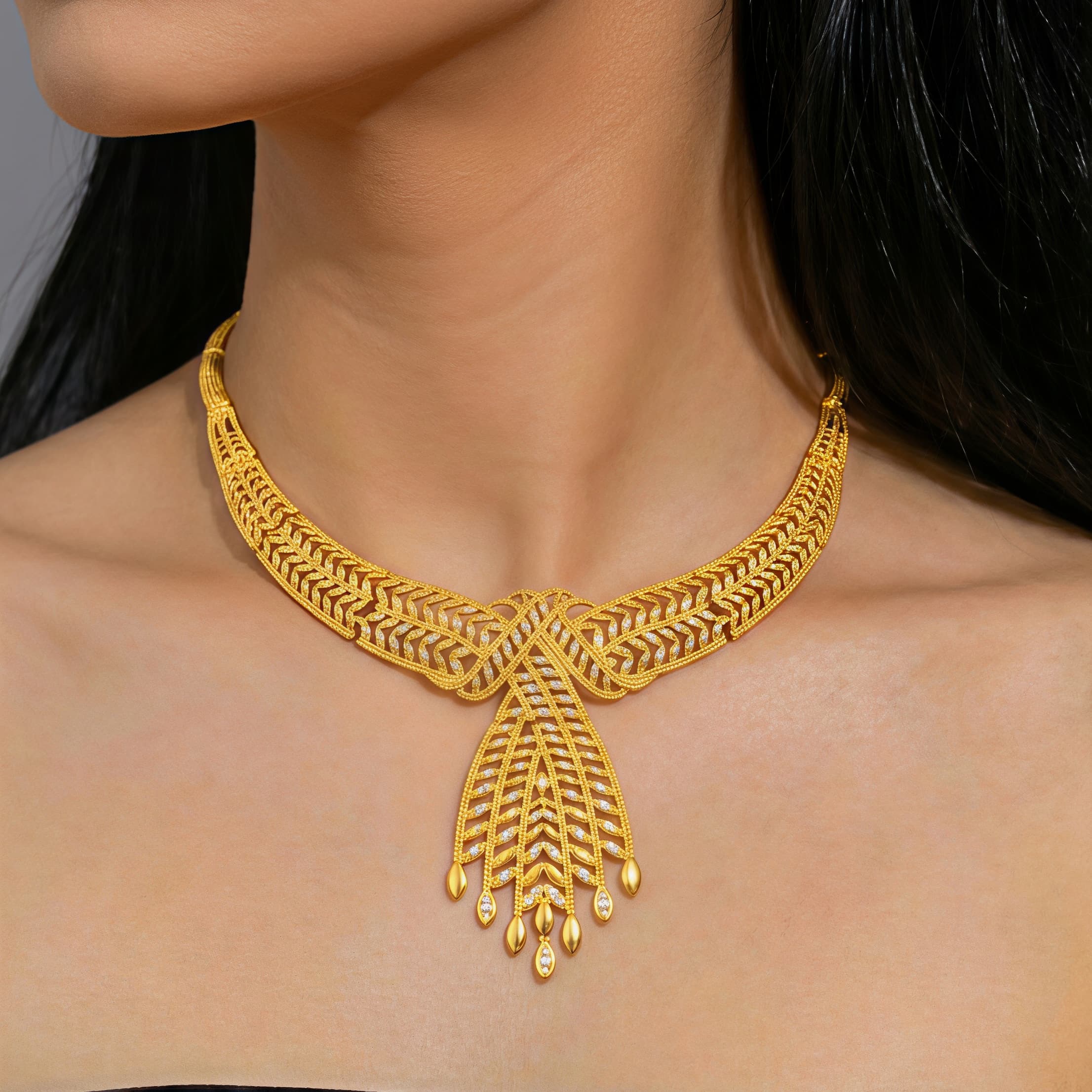 Gold-Tone Wheat Sheaf Tassel Jewelry Set, 4 Pcs