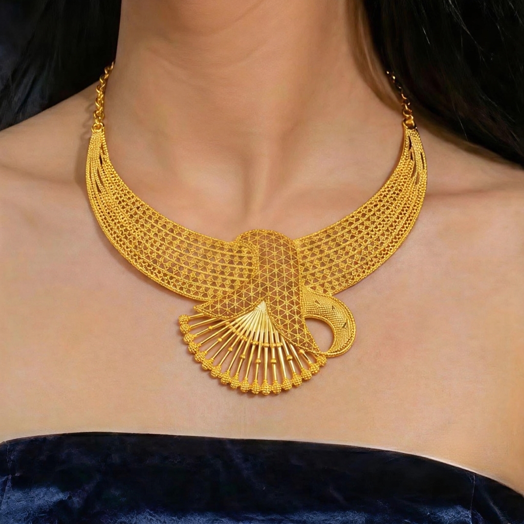 Gold-Tone Crescent Arc Jewelry Set, 4 Pcs