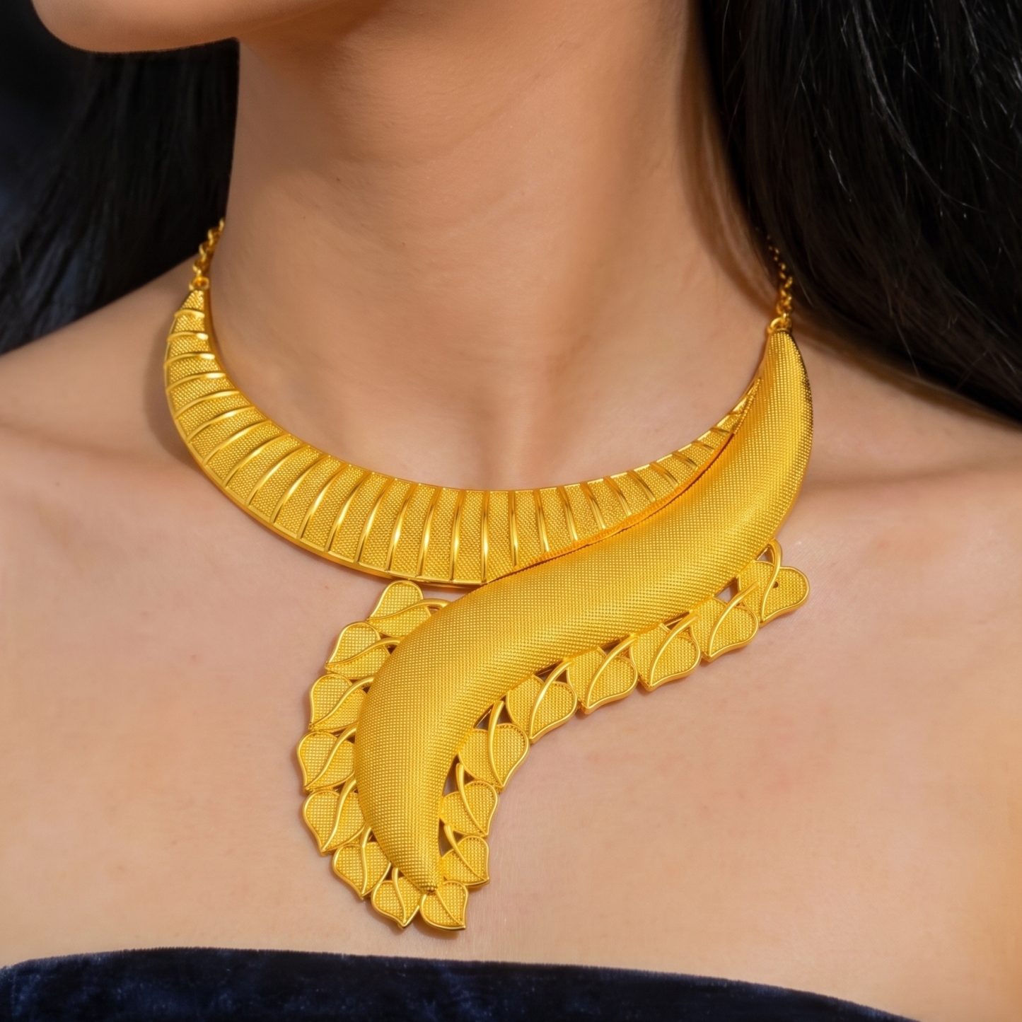 Gold-Tone Dubai Statement Jewelry Set, 4 Pcs