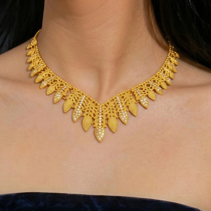 Gold-Tone Crystal Spike Fringe Jewelry Set, 4 Pcs