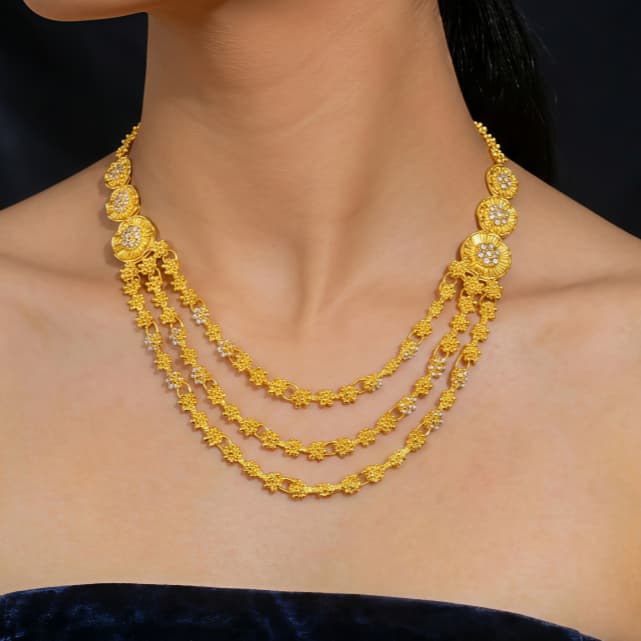 Gold-Tone Dubai Tassel Jewelry Set, 4 Pcs