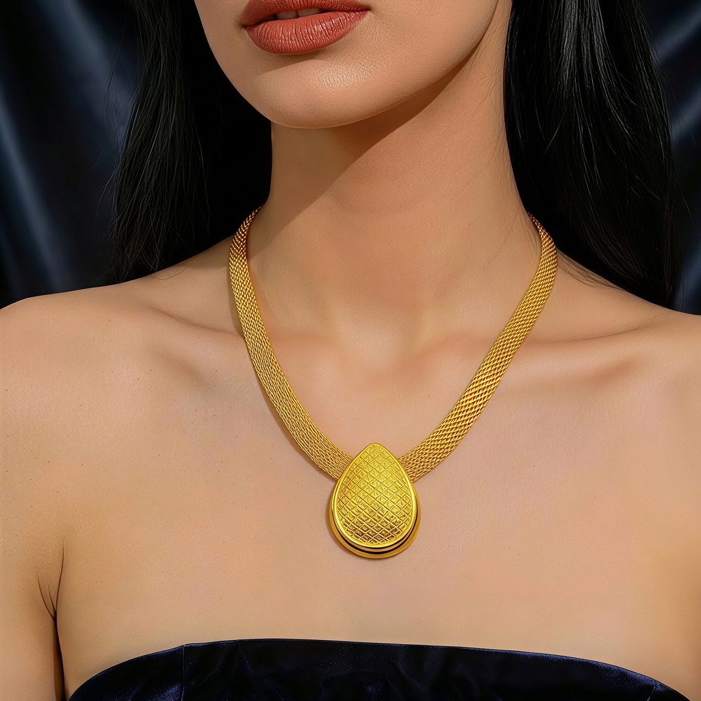 Gold-Tone Statement Pendant Jewelry Set, 4 Pcs