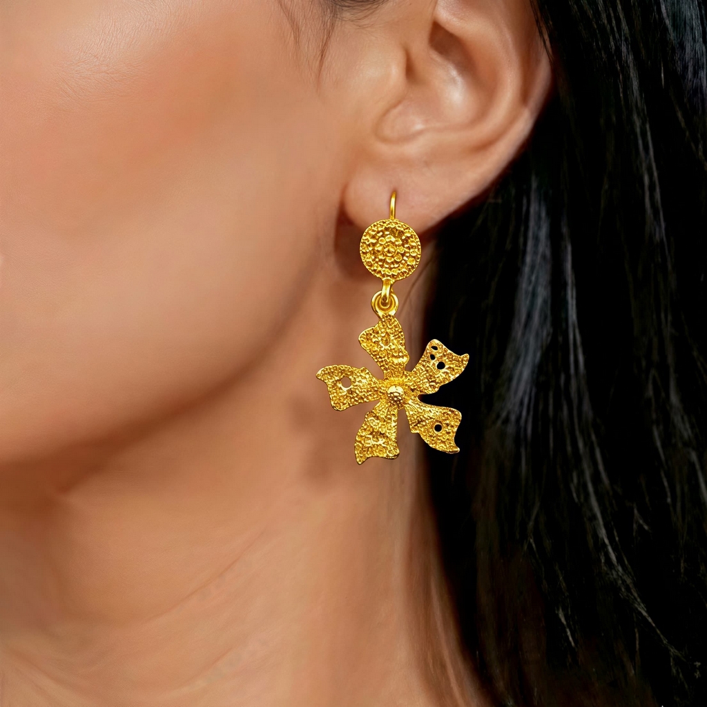 Gold-Tone Grand Orchid Jewelry Set, 4 Pcs