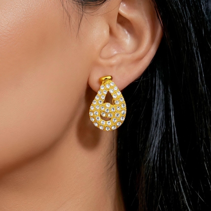Gold-Tone Teardrop & Sphere Jewelry Set, 4 Pcs
