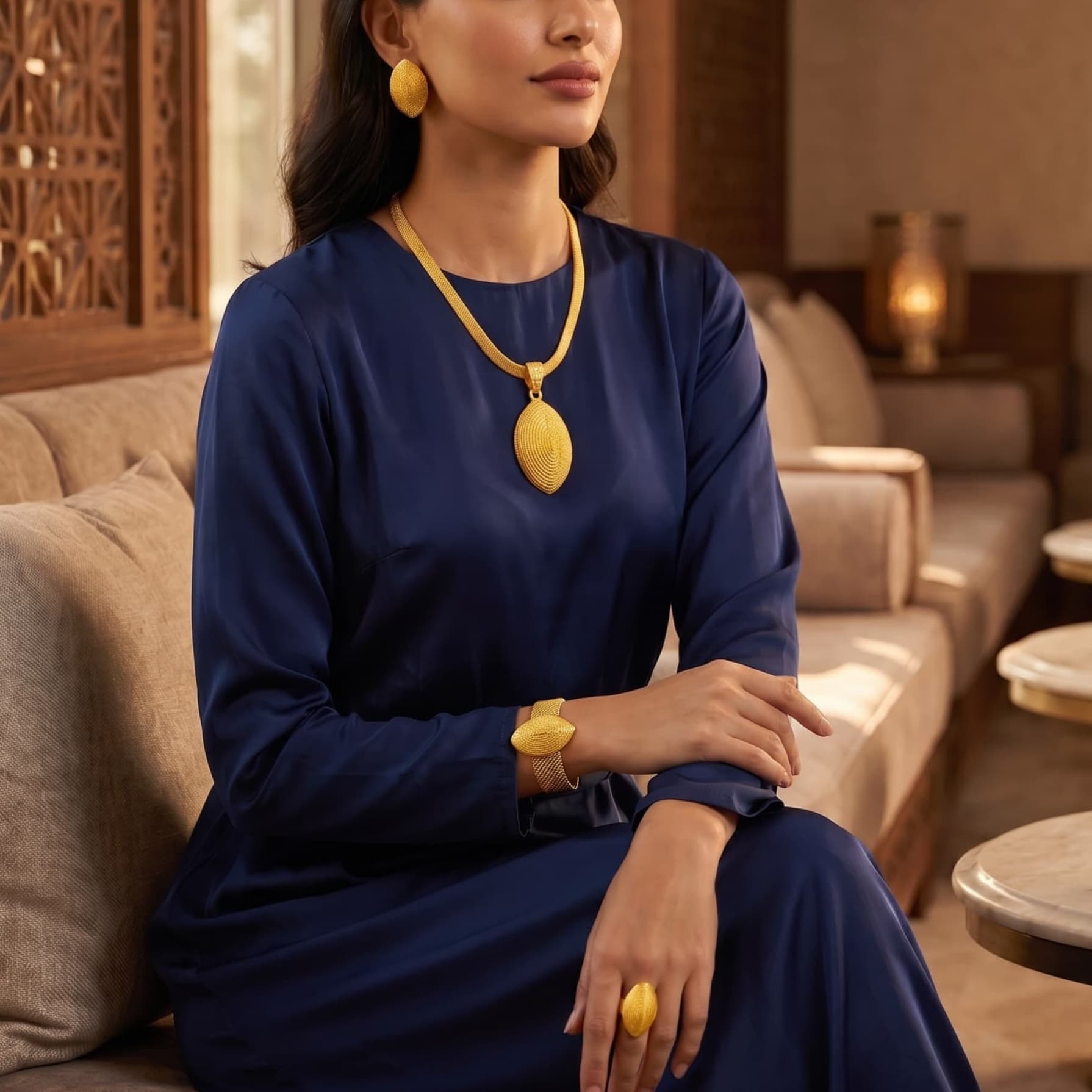 Gold-Tone Bold Luxe Jewelry Set, 4 Pcs