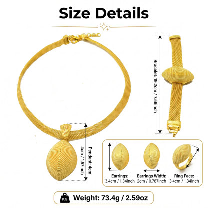 Gold-Tone Bold Luxe Jewelry Set, 4 Pcs