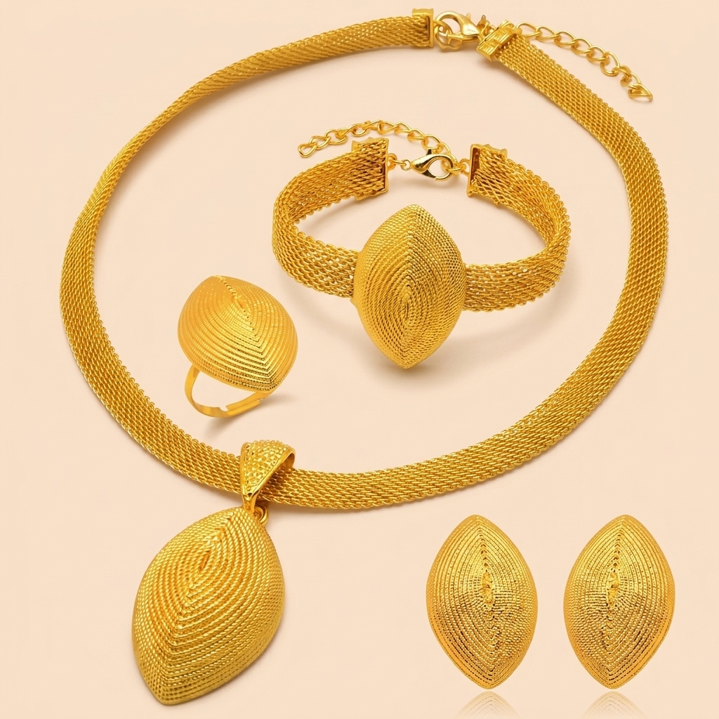 Gold-Tone Bold Luxe Jewelry Set, 4 Pcs