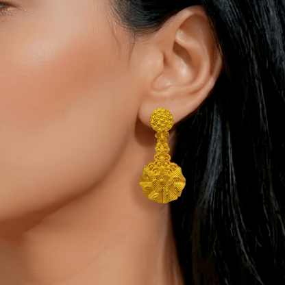 Gold-Tone Blossom & Fringe Jewelry Set, 4 Pcs
