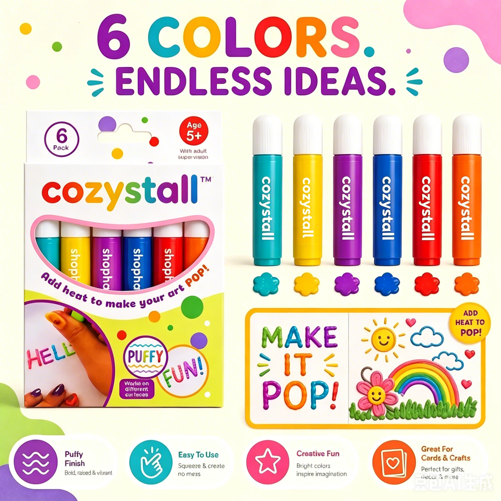 cozystall™ 3D Relief Art Pen – Turn Flat Drawings Into Touchable 3D Art
