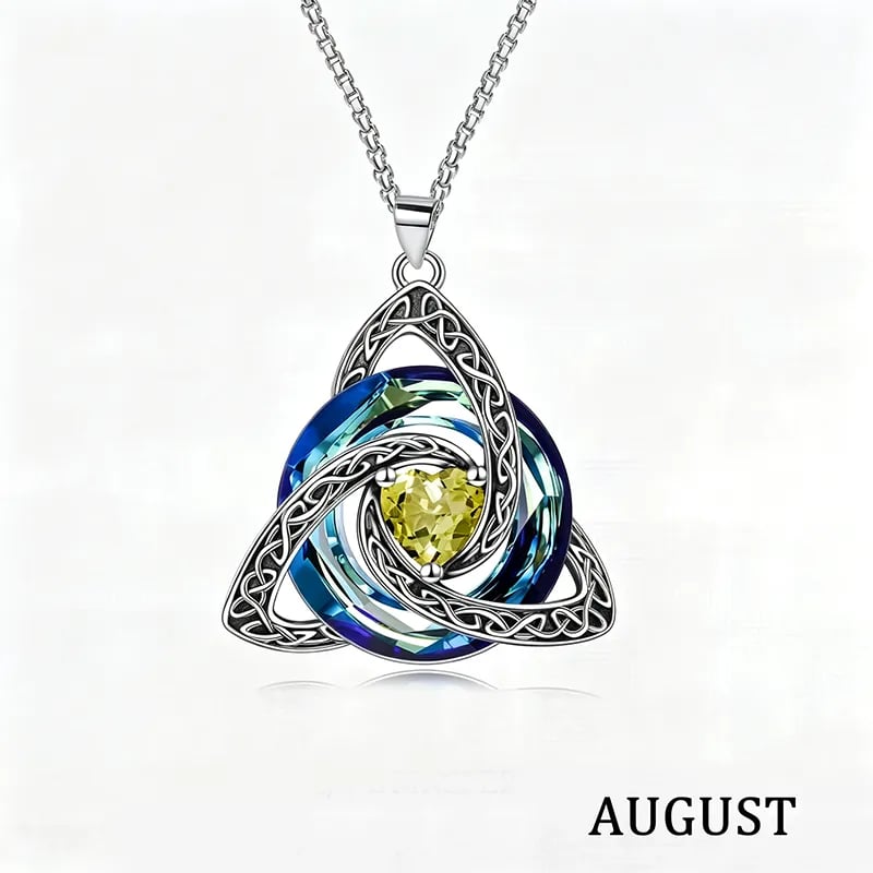 August 🎄LAST DAY 49% OFF -💥Birthstone Celtic Knot Necklace for Women