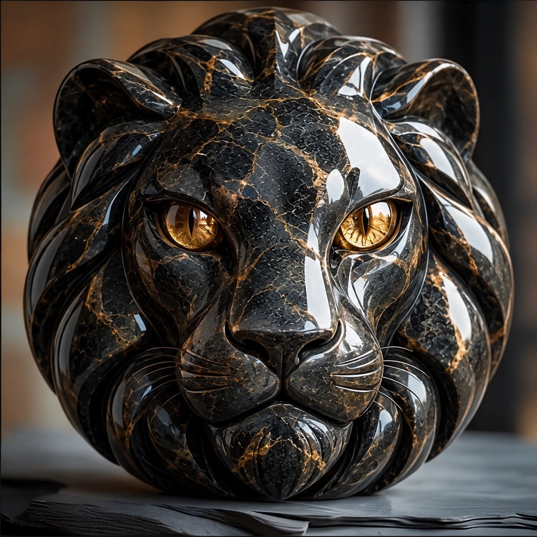 Lion 🔥Luxury Guardian Animal Stone Sculpture- ✨Elegant Home Décor & Gift-Ready Art Piece