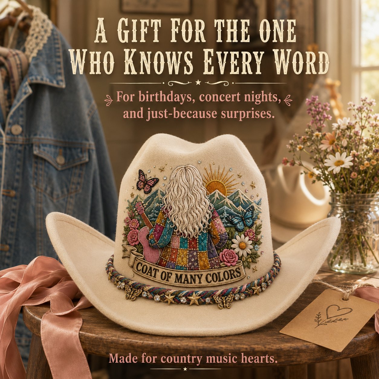 ⏳ Last Day 49% OFF – 🤠 Queen of Country 1946–2026 Tribute Cowboy Hat Collection | Premium