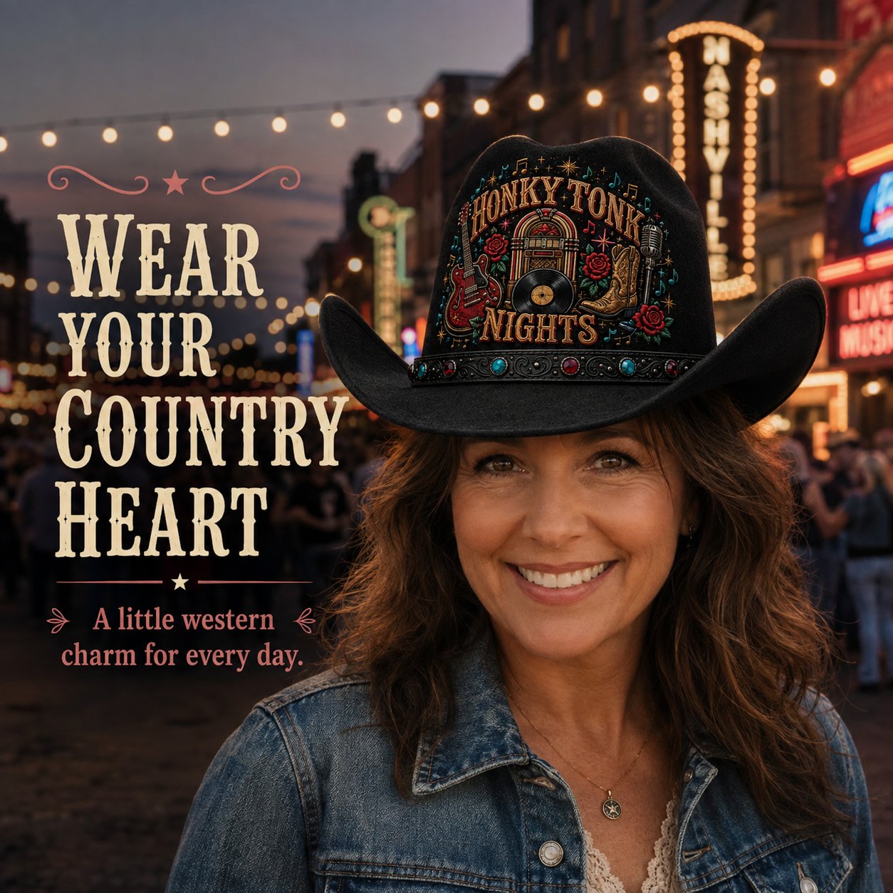 ⏳ Last Day 49% OFF – 🤠 Queen of Country 1946–2026 Tribute Cowboy Hat Collection | Premium