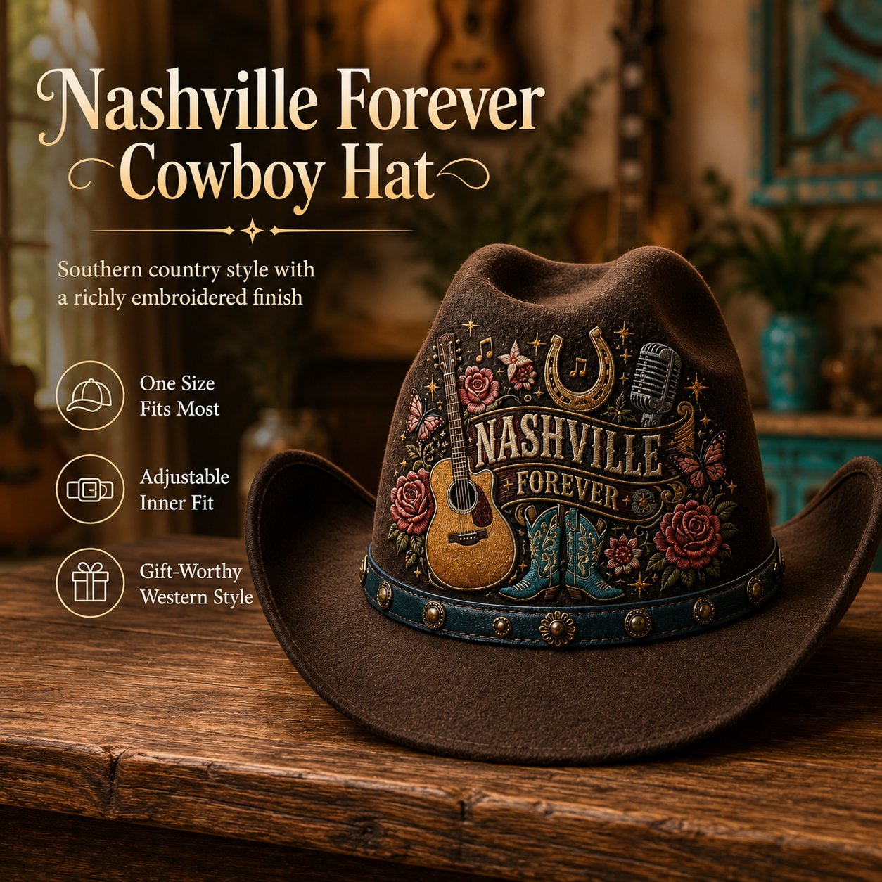 ⏳ Last Day 49% OFF – 🤠 Queen of Country 1946–2026 Tribute Cowboy Hat Collection | Premium