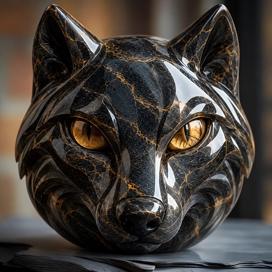 Wolf 🔥Luxury Guardian Animal Stone Sculpture- ✨Elegant Home Décor & Gift-Ready Art Piece