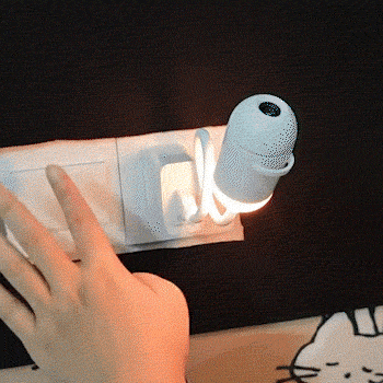 Portable plug-in star projector lamp