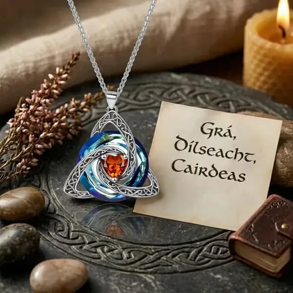 🎄LAST DAY 49% OFF -💥Birthstone Celtic Knot Necklace for Women