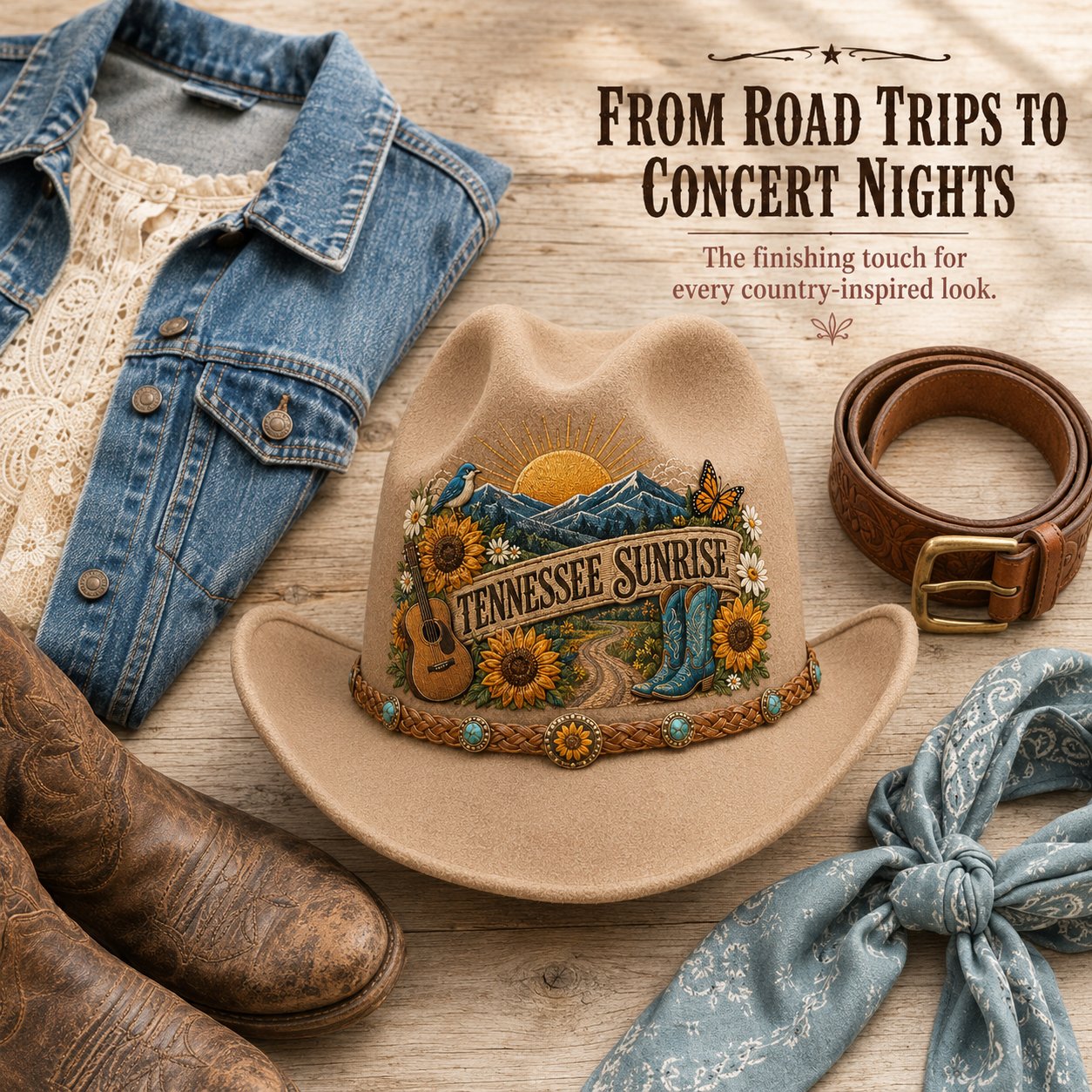⏳ Last Day 49% OFF – 🤠 Queen of Country 1946–2026 Tribute Cowboy Hat Collection | Premium