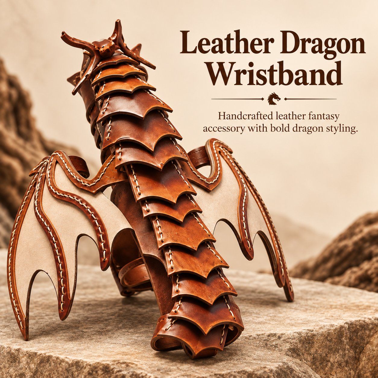 Fantasy dragon wristband costume accessory