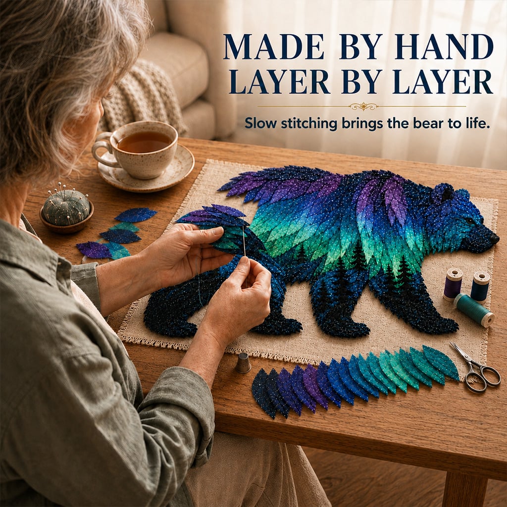 🔥LAST DAY 50% OFF -🎁Northern Lights Wildlife DIY Patchwork Kit🌌