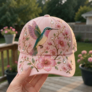 Cap embroidery details