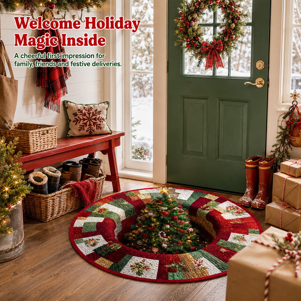 🚪 Welcome guests with a little visual wonder underfoot!